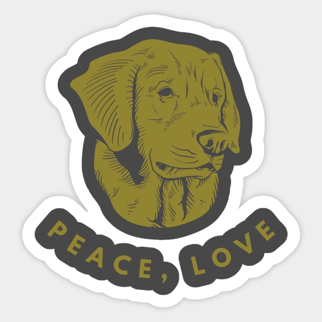 dog lovers gold Sticker by supersonic.std